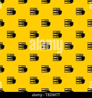 Database with gray shield pattern vector Stock Vector