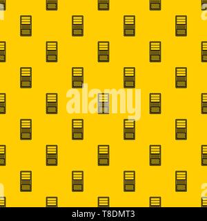 Black computer system unit pattern vector Stock Vector