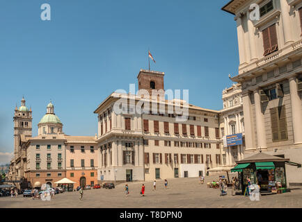 Palazzo Ducale at the Piazza Matteotti in Genoa, Liguria, North West Italy Stock Photo