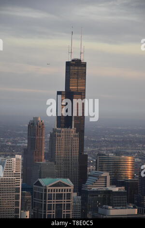 Chicago's iconic Willis Tower, Illinois, USA Stock Photo