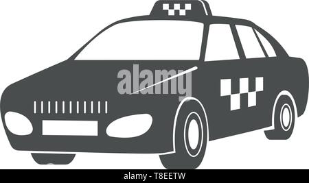 Vector taxi car, public transport symbol design. Stock Vector