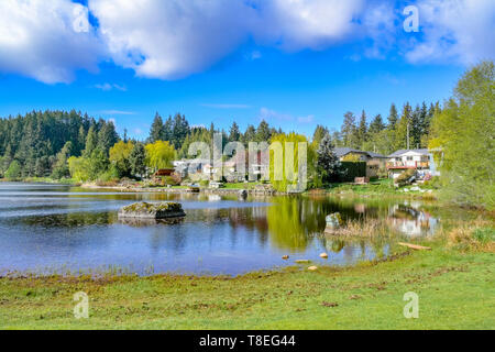 Cranberry Lake, Powell River, Sunshine Coast, British Columbia, Canada Stock Photo