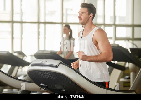This is My Therapy. Modern Guy Train with Music. Sportsman Wear Gym Clothes.  Modern Technology for Sport Workout Stock Photo - Image of caucasian,  energy: 194427938