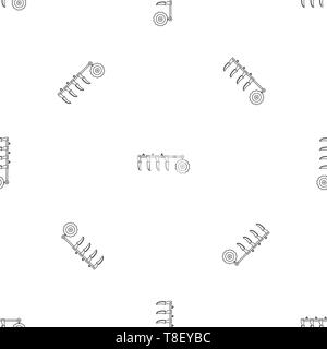 Tractor plow pattern seamless vector repeat geometric for any web design Stock Vector