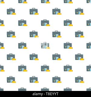 Office lunch pattern seamless vector repeat for any web design Stock Vector