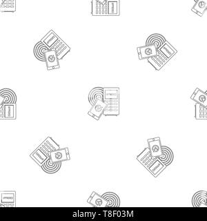 Approved terminal payment pattern seamless vector repeat geometric for any web design Stock Vector