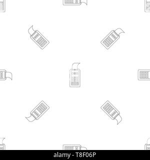 Payment terminal pattern seamless vector repeat geometric for any web design Stock Vector