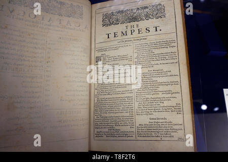 'Mr. William Shakespeare's Comedies, Histories, & Tragedies' printed in London, 1623 Stock Photo