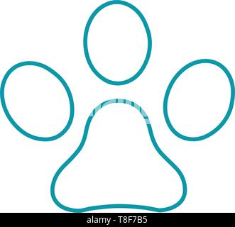 Dog Logo Line design concept vector icon element isolated - vector Stock Vector