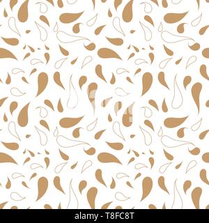 Vector seamless pattern. Floral stylish background with graphic leaves, Stock Vector