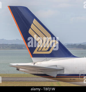 Tail fin of a Singapore Airlines aircraft showing their logo Stock ...