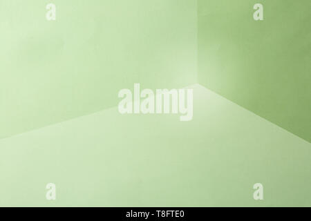 3D space made by folding paper. Stock Photo