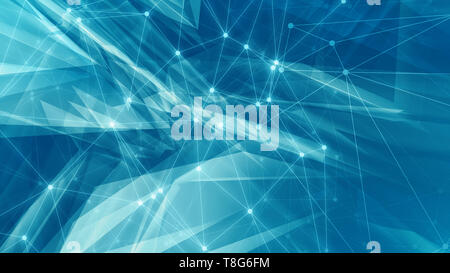 Triangular chaos abstract style illustration presentation layout Stock Photo