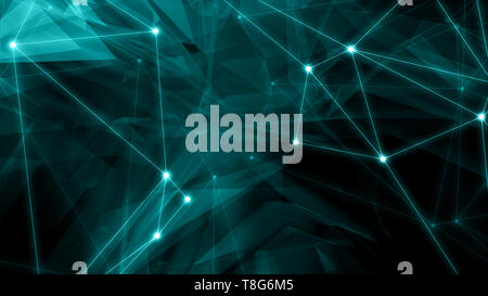 Abstract chaotic triangle background conception, creative random geometric shapes. Triangles shapes creative backgrounds Stock Photo