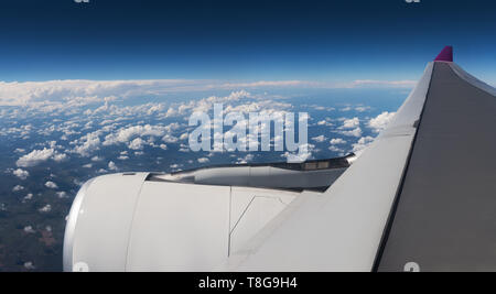 Aerial view from the plane over Punta Cana, Dominican Republic. Stock Photo