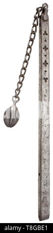 A German horseman's flail in mid-16th century style. With elliptical ...