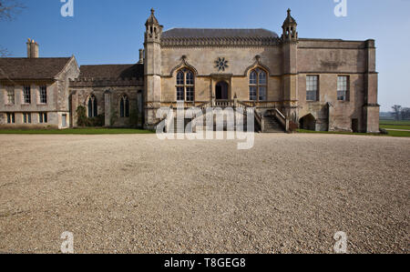 Lacock Abbey near Chippenham in Wiltshire home of Fox Talbot pioneer photographer and Harry Potter films Stock Photo