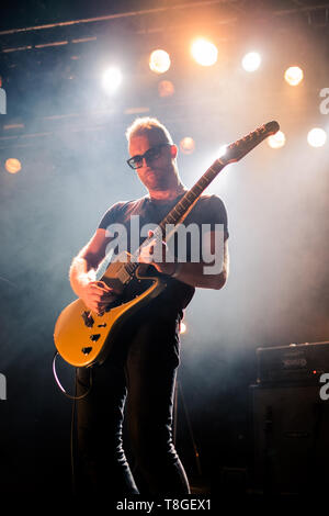 Norway, Stavanger - October 6, 2017. The Norwegian blues rock band Spidergawd performs a live concert at Venue in Stavanger. Here guitarist and musician Per Borten is seen live on stage. (Photo credit: Gonzales Photo - Christer Haavarstein). Stock Photo