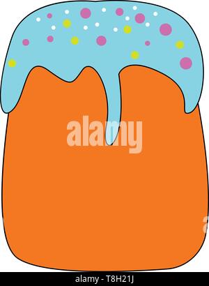 Muffin hand drawn design, illustration, vector on white background. Stock Vector