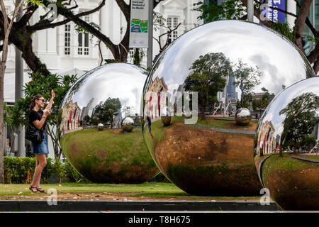 The Mirror Balls, Singapore, South East Asia Stock Photo