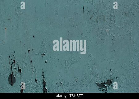 Rusty surface of blue metal plate texture backdrop Stock Photo
