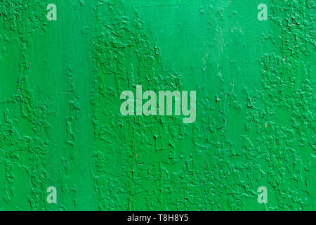Rusty surface of green metal plate texture backdrop Stock Photo