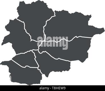 spain map Stock Vector