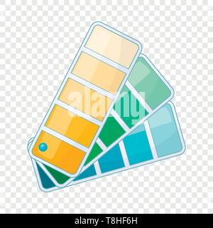 Color swatch icon, cartoon style Stock Vector
