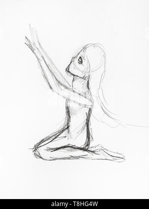 Yoga Drawing Images | Free Photos, PNG Stickers, Wallpapers & Backgrounds -  rawpixel