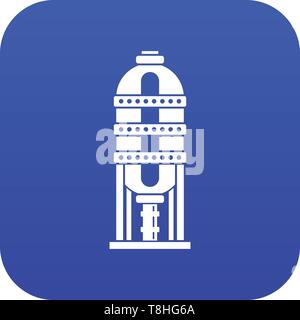 Capacity for oil storage icon digital blue Stock Vector