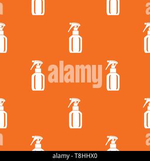 Spray bottle pattern vector orange Stock Vector