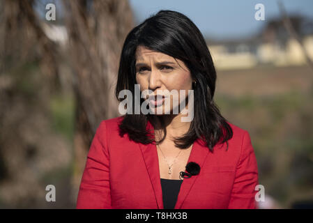 Malibu, CA, USA. 12th May, 2019. Tulsi Gabbard, a Democrat from Hawaii and 2020 presidential candidate seen speaking during the campaign in Malibu. Credit: Ronen Tivony/SOPA Images/ZUMA Wire/Alamy Live News Stock Photo