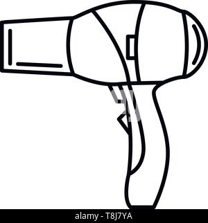 Hair Dryer Icon Vector Stock Vector