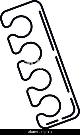 Toe Separator Icon Vector Stock Vector