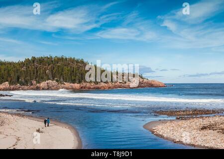 Canada, Nova Scotia, Cabot Trail, Cape Breton HIghlands National Park, Black Brook Beach Stock Photo