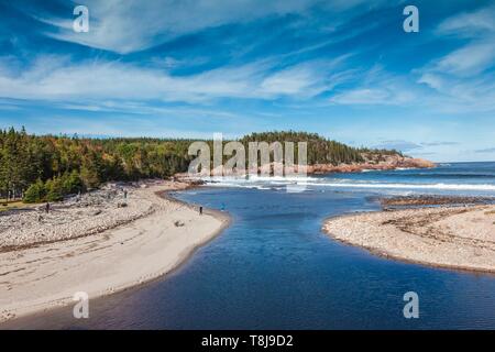 Canada, Nova Scotia, Cabot Trail, Cape Breton HIghlands National Park, Black Brook Beach Stock Photo