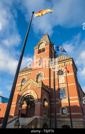 Canada, New Brunswick, Central New Brunswick, Fredericton, City Hall Stock Photo