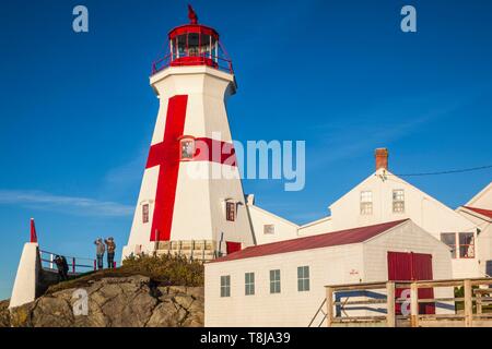 Canada, New Brunswick, Campobello Island, Head Harbour Lightstation lighthouse Stock Photo