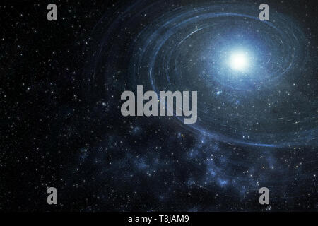 Starfield galaxy spiral- Elements of this Image Furnished by NASA Stock Photo