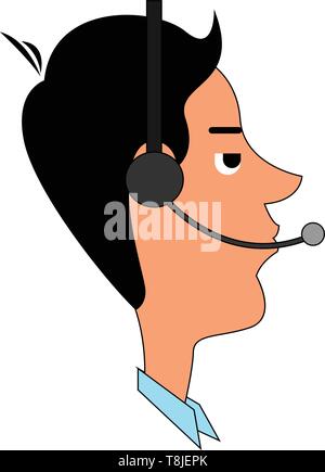 operator man vector illustration Stock Vector Image & Art - Alamy