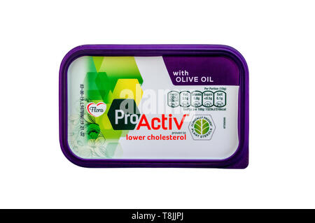 Tub of Flora Pro Activ spread Stock Photo