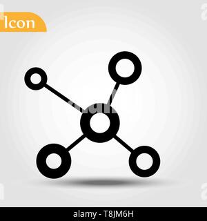 Connection linear outline vector icon. Connection concept stroke symbol design. Thin graphic elements vector illustration, outline pattern for your we Stock Vector