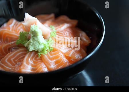 Salmon sushi don Stock Photo