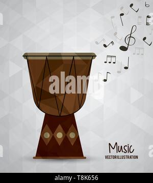 Low Poly instrument design Stock Vector