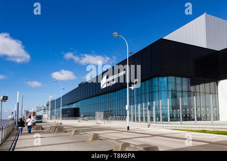 Liverpool Exhibition Centre, Kings Dock Liverpool waterfront,  part of The ACC Liverpool Group, with sister venues BT Convention Centre and M&S Arena Stock Photo