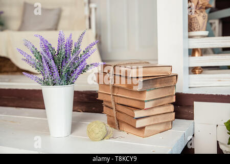 Farmhouse Table Old Antique Isolated On White Stock Photo Alamy
