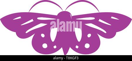 Butterfly is an insect with large colorful wings and a slender body., vector, color drawing or illustration. Stock Vector