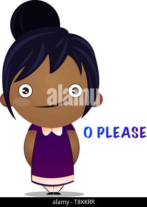 Little girl smiling. Shy cartoon character in cute dress Stock Vector Image & Art - Alamy Little girl smiling. Shy cartoon character in cute dress Stock Vector Image & Art - Alamy