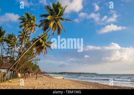 Sri Lanka, Eastern province, Trincomalee (or Trinquemalay), Uppuveli beach Stock Photo
