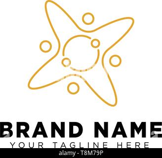 galaxy planet logo template vector design illustration icon element Stock Vector